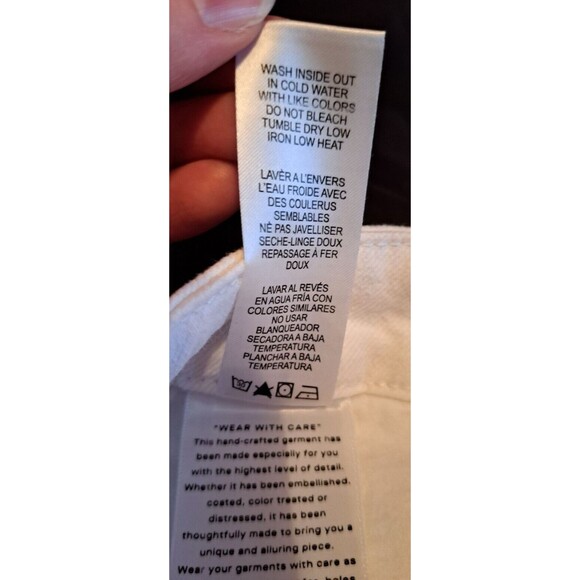 Good American Good Legs Skinny Jeans GLCOWB046T Stretch White Women’s 18 - Picture 14 of 15